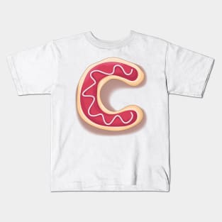 c alphabet design Kids T-Shirt